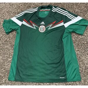 2013 Mexico National Soccer Team Adidas Climacool Green Jersey Size 2XL